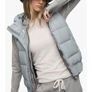 Prana Light Gray Puffer Vest